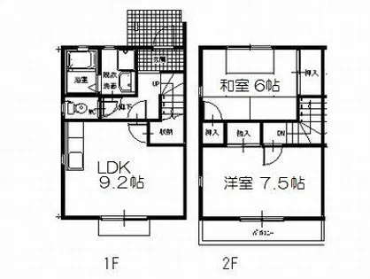 レガーロカンパーニャ A棟【A-2号室】の間取り