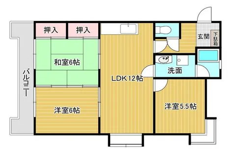 リバーコーポラスOND【3階】の間取り
