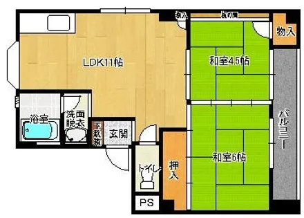 矢野ビル【301号室】の間取り