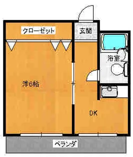 ナビハイム柏原Ⅱ【1階】の間取り