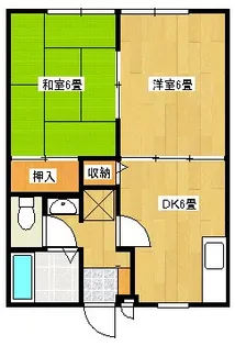 アルテール陣原【202号室】の間取り