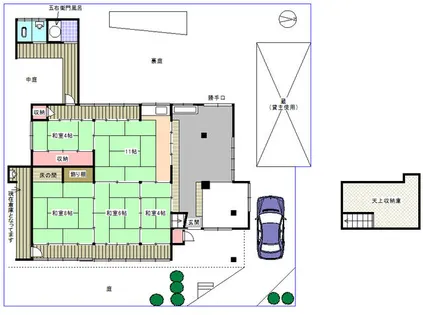 京都府京都市右京区梅ケ畑奥殿町【一戸建】の間取り