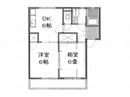 エスポワールフジA棟【A-101号室】の間取り