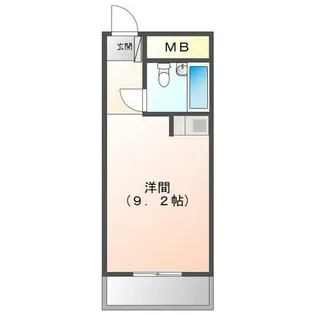 ホワイトパレス黄金【908号室】の間取り