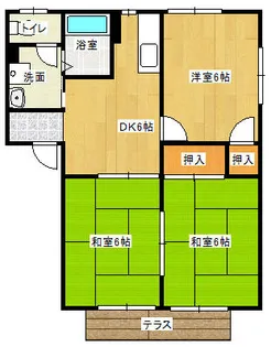 コーポパーラー【202号室】の間取り