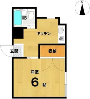 シャンブル丸太町【4階】の間取り
