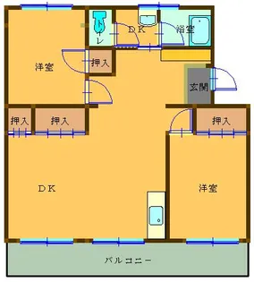 第一泉ヶ丘ビル【3階】の間取り