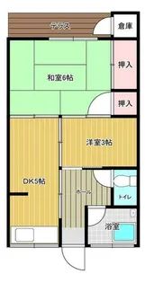 サンハウス【10号室】の間取り