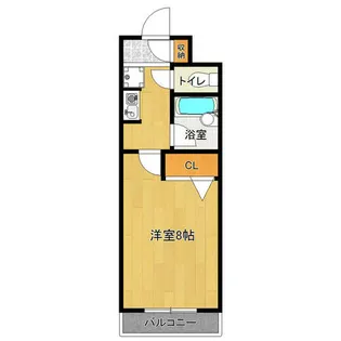 パレスグリーミーⅤ【102号室】の間取り