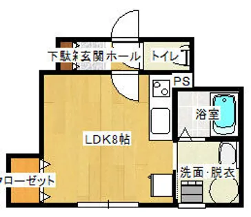 デリス・メゾンⅥ【1-B号室】の間取り