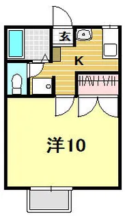 リヴェールサンポー【202号室】の間取り