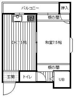 大阪府大阪市平野区瓜破4丁目【マンション】の間取り