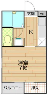 ハイツアベイユ【2階】の間取り