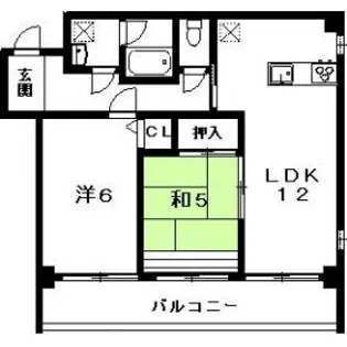 メゾンコガネ【502号室】の間取り