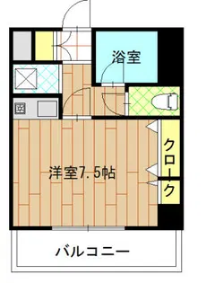 エステート博多駅南ハウス【204号室】の間取り