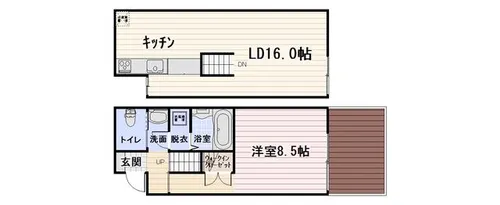 ヒルトップ11【A-2号室】の間取り