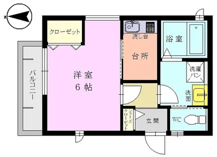 エスポワールK【A号室】の間取り