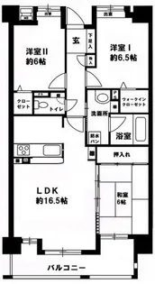 アンピール赤間駅前【12階】の間取り