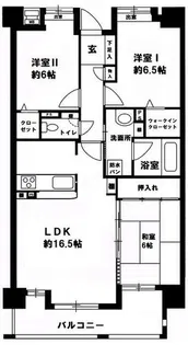 アンピール赤間駅前【12階】の間取り