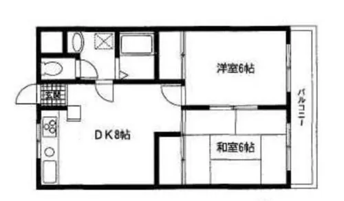 エントランスパーク【202号室】の間取り