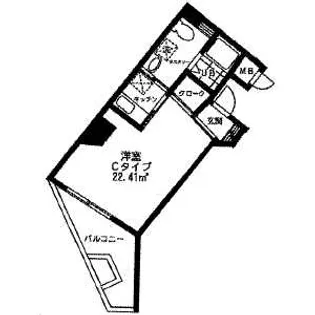 BlueSeaマンション【2階】の間取り