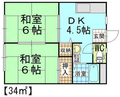伊藤ハイツ【1階】の間取り