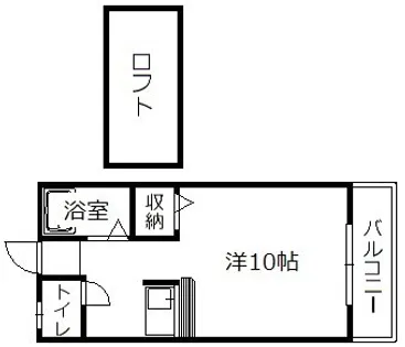 パーティ小戸【107号室】の間取り