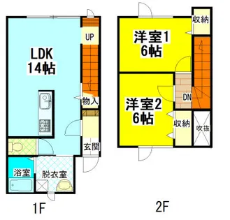 ジャパンステージA【3号室】の間取り