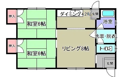 新栄AP(2件長屋)【2号室】の間取り