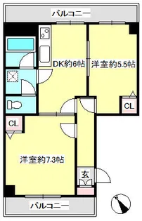 ハギノハウス【3階】の間取り