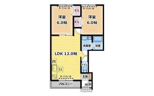 愛知県碧南市三宅町3丁目【アパート】の間取り