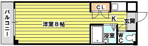 大阪府摂津市庄屋1丁目【マンション】の間取り