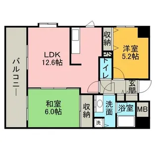 アーバンパレス大濠【303号室】の間取り