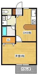 ディンプルハイツⅡ【1階】の間取り