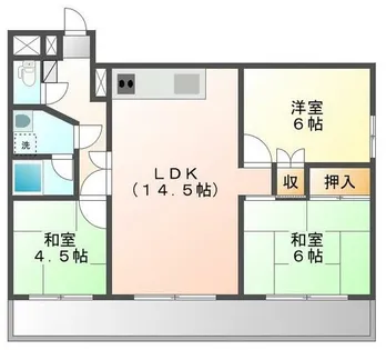 ビブレ折尾【501号室】の間取り