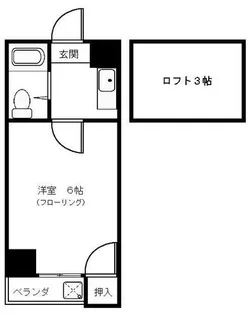 ヒューマンハイツ御室【407号室】の間取り