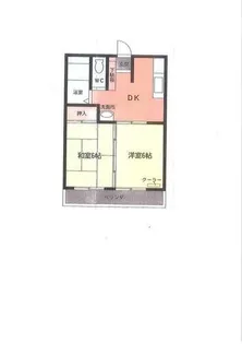 コーポ白壁【1階】の間取り