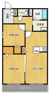 リメインらかん N棟【3階】の間取り