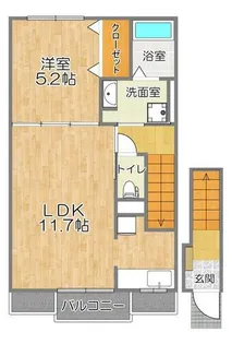 プラシードI・M【2階】の間取り
