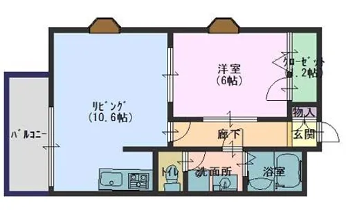 兵庫県神戸市須磨区離宮前町2丁目【マンション】の間取り