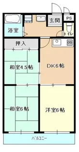 シャトー原山台【405号室】の間取り