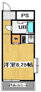 ホワイトパレス五番館【409号室】の間取り