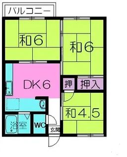 奈良県奈良市五条西1丁目【アパート】の間取り