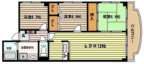 アルトゥーラ御影【3階】の間取り