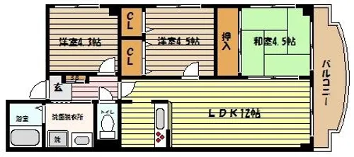 アルトゥーラ御影【3階】の間取り