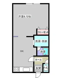 マリーナハイツ【202号室】の間取り