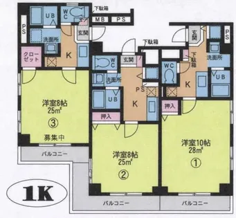 R‘s one(アールズ・ワン)【3号室】の間取り