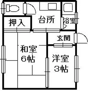 ファルコンハイツ【201号室】の間取り