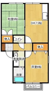 セジュール イリエ【202号室】の間取り
