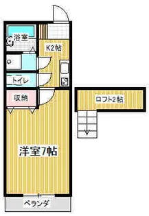 ヴェルディ前原【206号室】の間取り